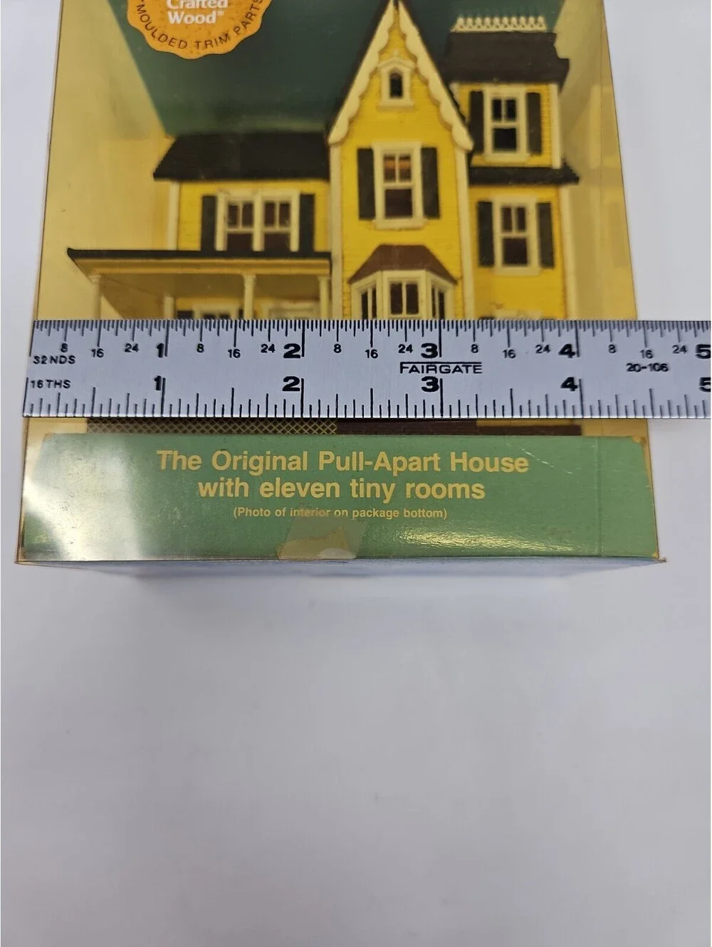 Wood Dollhouse Miniature 1:144 Scale Victorian House Vintage Millie Meter August